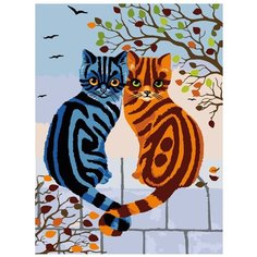 Мартовские котики Раскраска картина по номерам на холсте A96 30х40