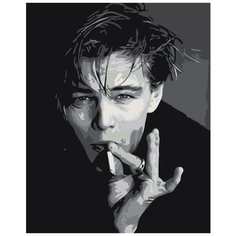 Леонардо ди Каприо Раскраска картина по номерам на холсте Z-AB266 40х50