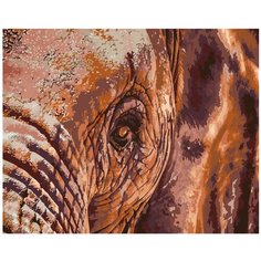 Мудрый слон Раскраска по номерам на холсте Живопись по номерам A435 40х50