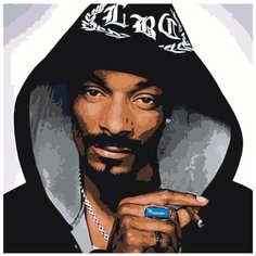 Snoop Dogg Раскраска по номерам на холсте Живопись по номерам Z-AB82 40х40