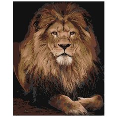 Лев на отдыхе Раскраска по номерам на холсте Живопись по номерам Z-AB24 40х50