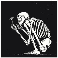 Присевший скелет Раскраска картина по номерам на холсте Z-AB631 40х40