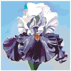 Пышный ирис Раскраска по номерам на холсте Живопись по номерам F57 40х40