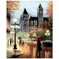Вечерняя Прага Раскраска по номерам на холсте Живопись по номерам RO66 40х50