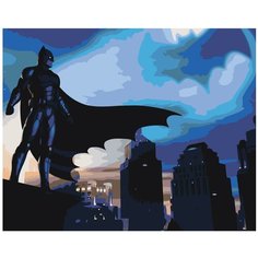 Охраняя город (Бэтмен) Раскраска картина по номерам на холсте Z-AB105 40х50