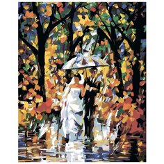 Свадьба под дождем Раскраска по номерам на холсте Живопись по номерам LA41 40х50