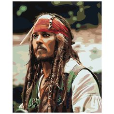 Джек Воробей 2 Раскраска картина по номерам на холсте Z-AB260 40х50