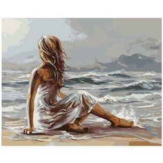 Линия прибоя Раскраска картина по номерам на холсте KTMK-03135 40х50