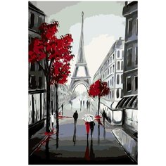 Стройность Парижа Раскраска по номерам на холсте Живопись по номерам RO80 40х60