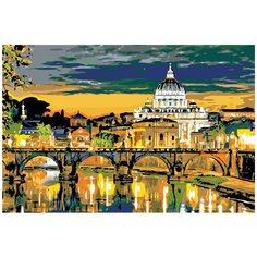 Вечер в Риме Раскраска по номерам на холсте Живопись по номерам GP09 40х60