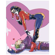 Харли Квинн и Джокер Раскраска картина по номерам на холсте Z-AB517 40х50