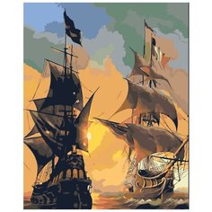 Два парусника Раскраска по номерам на холсте Живопись по номерам Z-AB33 40х50