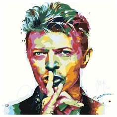 Радужный Дэвид Боуи Раскраска картина по номерам на холсте RA358 40х40