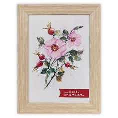 Рамки, паспарту Gamma ПРК-01 13 x 18 см пластик. с оргстеклом белёный дуб