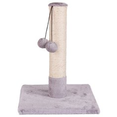 Когтеточка с игрушкой для кошек, "Не Один Дома" Classic, серый
