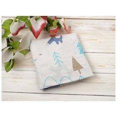 Amarobaby Простыня на резинке В лесу 125 х 75 х 12 см (бязь) серый