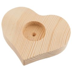 Заготовки и основыMr. Carving ПР-34 Подсвечник "Сердце" сосна 12 x 10 x 2.4 см .
