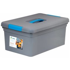 FunBox Ящик органайзер MECHANIС 10л с ручкой, голубые ручки