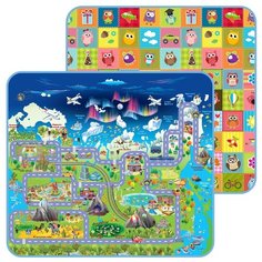 Детский развивающий коврик Mambobaby "Совята и Дорога России" (200*180*0,5)