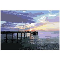 Вечерний пирс Раскраска картина по номерам на холсте Z4697-2 40х60