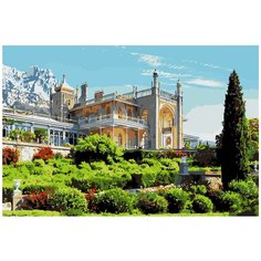 Воронцовский дворец Раскраска картина по номерам на холсте KRYM-CR02 40х60