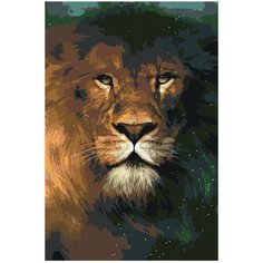 Лев повелитель Раскраска по номерам на холсте Живопись по номерам ANNA-11080 40х60