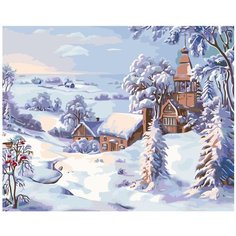 Снежное одеяло Раскраска картина по номерам на холсте KTMK-44766 40х50