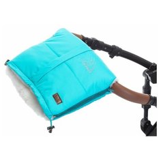 Муфта меховая для коляски Nuovita Siberia Bianco (Blu/Белый, Голубой)