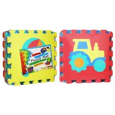 1025 Коврик пазл ПВХ машинки (10 листов) Sunta