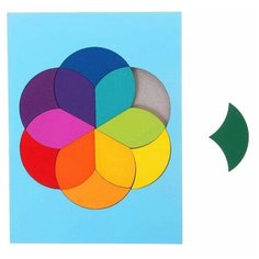 Головоломка "Колористический круг" 12 элементов 2369838 Лесная мастерская