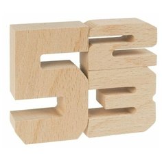 Обучающий арифметике набор "Умные Цифры". Деревянный конструктор 29 деталей . ЯиГрушка