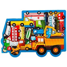 Головоломка "Машины" 4276019 Лесная мастерская