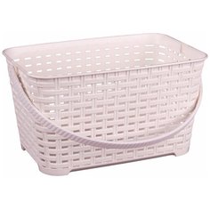 Корзина 3 л, прямоугольная (белый) Homestar