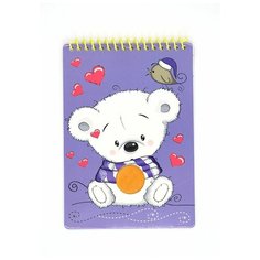 Блокнот- раскраска А5 с объемной аппликацией "Пушистик" Plano