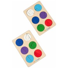 Головоломка деревянная Круги Никитина 2 уровень, для детей 4-6 лет Raduga Kids