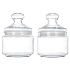 Набор банок для продуктов КЛУБ с крышкой 0.28л (2шт) Luminarc