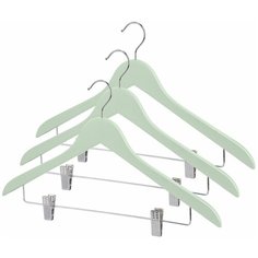 Набор вешалок, 3 шт., с перекладиной и клипсами, JARDIN Valiant