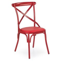 Стул HALMAR K216 (сталь, экокожа, красный)