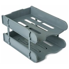 Полка для бумаг 2-х ярусная (2 шт) / Серый Alpen Haken