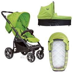 Коляска 2 в 1 Gesslein S4 Air+ Grun+Люлька С3 102205