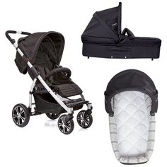 Коляска 2 в 1 Gesslein S4 Air+ Black+Люлька С3 350350