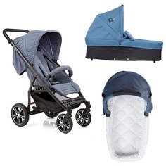 Коляска 2 в 1 Gesslein S4 Air+ Jeans Blue+Люлька С3 652652