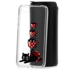 Чехол на Honor 7A Kruche Print Котенок в чашке КruЧЕ