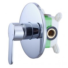 Смеситель встраиваемый Swedbe Platta на 1 выход в монтажном боксе 5523