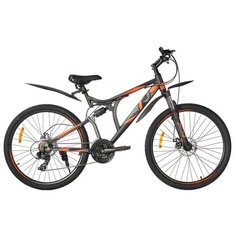 Велосипед 26" RACER DIRT 270D рама 18" серебро/YS2173/YS768