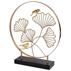 Статуэтка Garda Decor "Листья с золотыми птичками" 94752/5