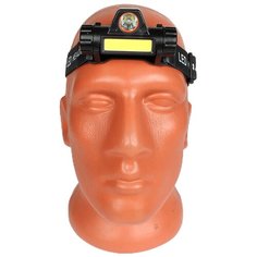 Фонарь налобный светодиодный АКБ USB 101 Police