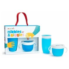 Подарочный набор посуды Nibbles & Giggles, голубой Munchkin