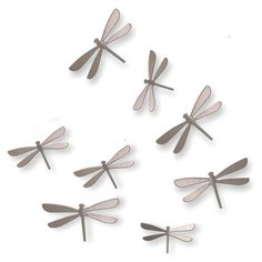 Декор для стен Wallflutter 8 элементов никель Umbra