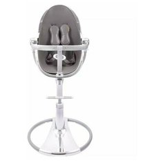 Стульчик + вставка BLOOM Fresco chrome Silver/серая змея E10537 SSSG